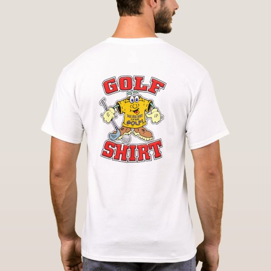 Funny Cartoon Golf Shirt Geschenk für Golfer (Rückseite)
