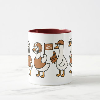 Funny Cartoon Goose Football Tasse - Sportfächer G