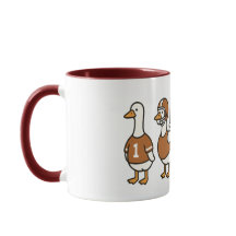 Funny Cartoon Goose Football Tasse - Sportfächer G