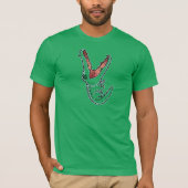 Funny Cartoon Green Crocodile on Unisex t-shirt, A T-Shirt (Vorderseite)