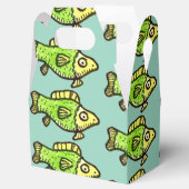 Funny Cartoon Green Fish Drawing Favor Boxes Geschenkschachtel (Geöffnet)