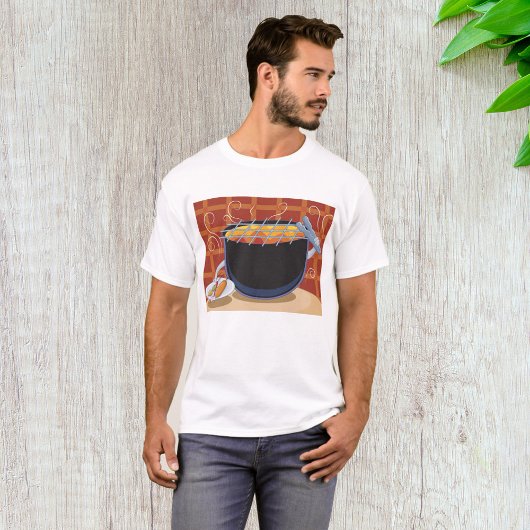 Funny Cartoon GRILLEN Grill mit Tongs und Skewers T-Shirt