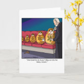 Funny Cartoon Grußkarte - Nesting Puppen Scam Karte (Gelbe Blume)