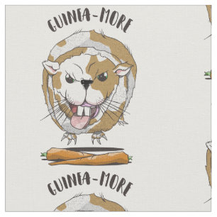 Funny Cartoon Guinea Pig Stoff