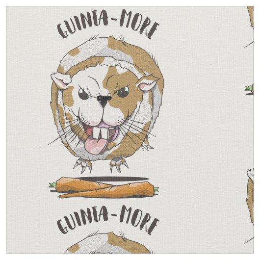 Funny Cartoon Guinea Pig Stoff (Nahaufnahme)