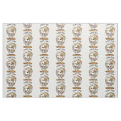 Funny Cartoon Guinea Pig Stoff (Fat Quarter (45,7 x 55,9 cm))