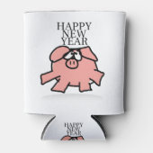 Funny Cartoon Happy Pig Year kann kühler Dosenkühler (Vorderseite)