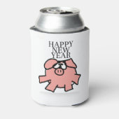 Funny Cartoon Happy Pig Year kann kühler Dosenkühler (Kanne Rückseite)