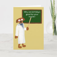 Funny Cartoon Hund in Labrador Coat Geburtstag