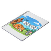 Funny Cartoon Hund, Katze und Maus Notizblock (Linke Seite)