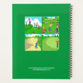 Funny Cartoon Illustration der Golfer. Planer (Rückseite)