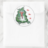 Funny Cartoon Kiwi Bird 2 Round Sticker (Tasche)