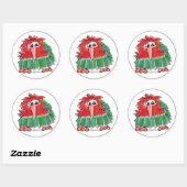 Funny Cartoon Kiwi Bird 3 Round Sticker (Blatt)