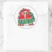 Funny Cartoon Kiwi Bird 3 Round Sticker (Tasche)