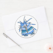 Funny Cartoon Kiwi Bird 5 Round Sticker (Umschlag)