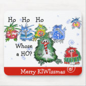 Funny Cartoon Kiwi Weihnachtsgeschenk Mousepad (Vorne)