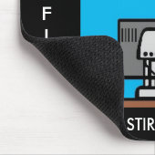 Funny Cartoon Klerikaler Büro Humor Mousepad (Ecke)