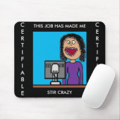 Funny Cartoon Klerikaler Büro Humor Mousepad (Mit Mouse)