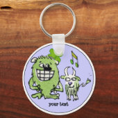 Funny Cartoon Kreaturen personalisierte Keychains Schlüsselanhänger (Vorderseite)
