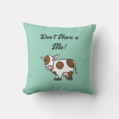 Funny Cartoon Kuh mit Niedlicher landwirtschaftlic Kissen (Vorderseite)