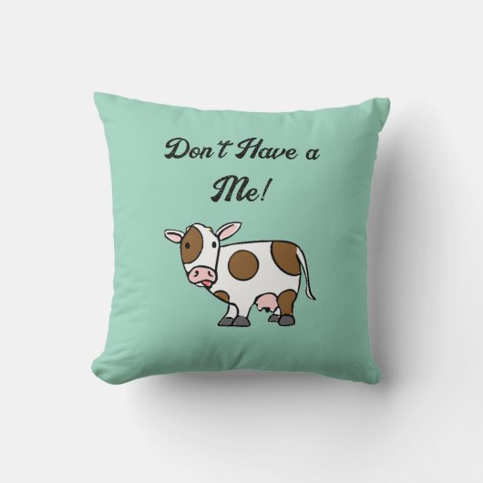 Funny Cartoon Kuh mit Niedlicher landwirtschaftlic Kissen (Vorderseite)