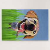 Funny Cartoon Labrador Retriever 1014 Piece Puzzle (Horizontal)