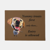 Funny Cartoon Labrador Retriever Doormat Fußmatte (Vorderseite)