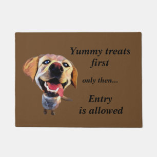 Funny Cartoon Labrador Retriever Doormat Fußmatte