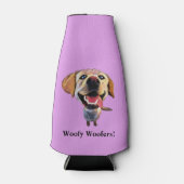 Funny Cartoon Labrador Retriever Flasche Cooler Flaschenkühler (Vorderseite)