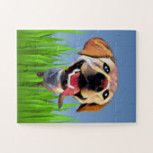 Funny Cartoon Labrador Retriever Puzzle für Kinder (Horizontal)