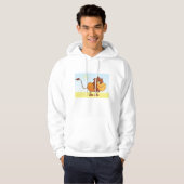 Funny Cartoon Löwe in Sun Safari Tier Hoodie (Vorne ganz)