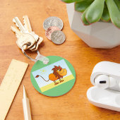 Funny Cartoon Löwe in Sun Safari Tier Schlüsselanhänger