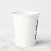 Funny Cartoon Man Panik kaufen Toilettenpapier Pappbecher (Rechts)