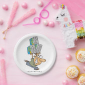 Funny Cartoon Man Panik kaufen Toilettenpapier Pappteller (Party)