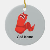 Funny Cartoon Mongolian Death Worm Keramik Ornament (Vorne)