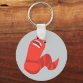 Funny Cartoon Mongolian Death Worm Schlüsselanhänger (Vorderseite)