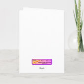 Funny Cartoon Monkey mit Bananen Puck Danke Karte (Rückseite)