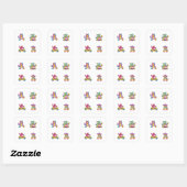 Funny Cartoon Monster 4 Pack Stickers (Blatt)