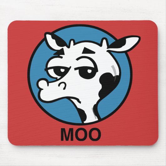 FUNNY CARTOON MOO COW MAUSPAD (Vorne)