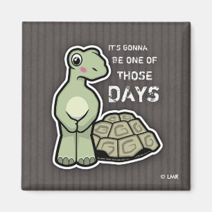 Funny Cartoon Muschel-lessTortoise Magnet