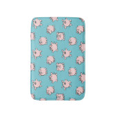 Funny Cartoon Muster Pig Jahr wählen Farbbad Badematte (Vorderseite Vertikal)