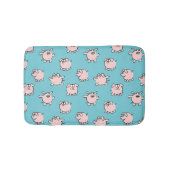 Funny Cartoon Muster Pig Jahr wählen Farbbad Badematte (Vorderseite)