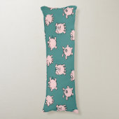 Funny Cartoon Muster Pig Jahr wählen Farbkörper Seitenschläferkissen (Vorderseite Vertikal)