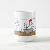 Funny Cartoon - Mutterküchenkochen Kaffeetasse (Mittel)