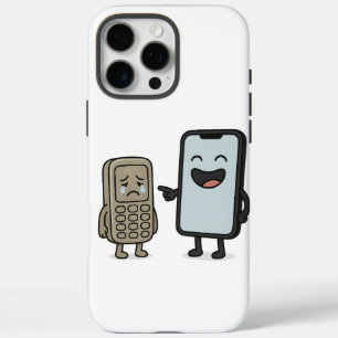 Funny Cartoon _ New Smartphone vs Old Phone iPhone 16 Pro Max Hülle
