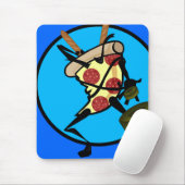 FUNNY CARTOON NINJA PIZZA MAUSPAD (Mit Mouse)