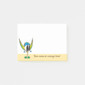 Funny Cartoon Notes | Name/Text hinzufügen Post-it Klebezettel (Vorderseite)