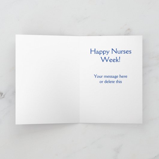 Funny Cartoon Nurses versteht die Krankenwoche Karte (Innenseite)