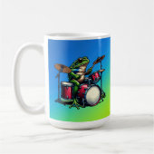 Funny Cartoon Octopus Gitarre spielen Kaffeetasse (Links)
