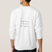 Funny Cartoon Octopus Gitarre spielen Sweatshirt (Rückseite)